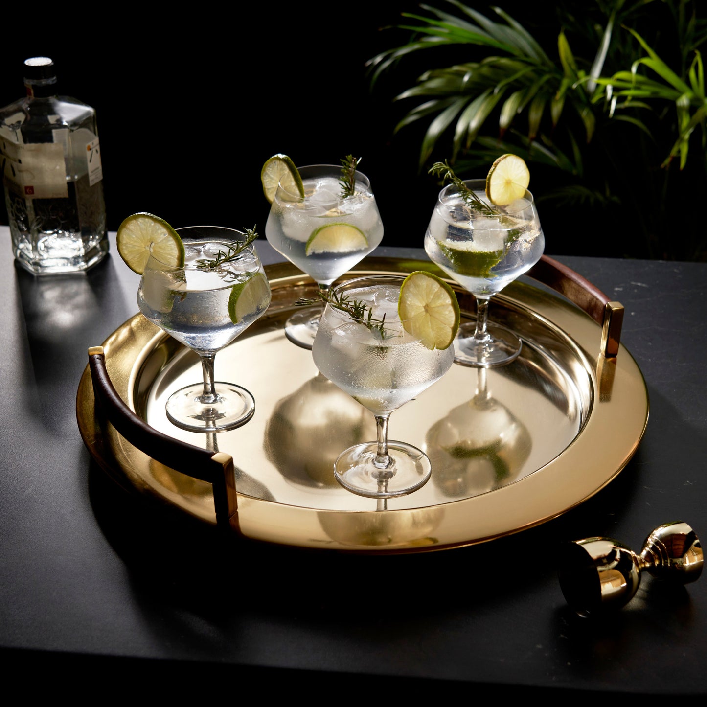 Raye Angled Crystal Gin and Tonic Glass Set of 4