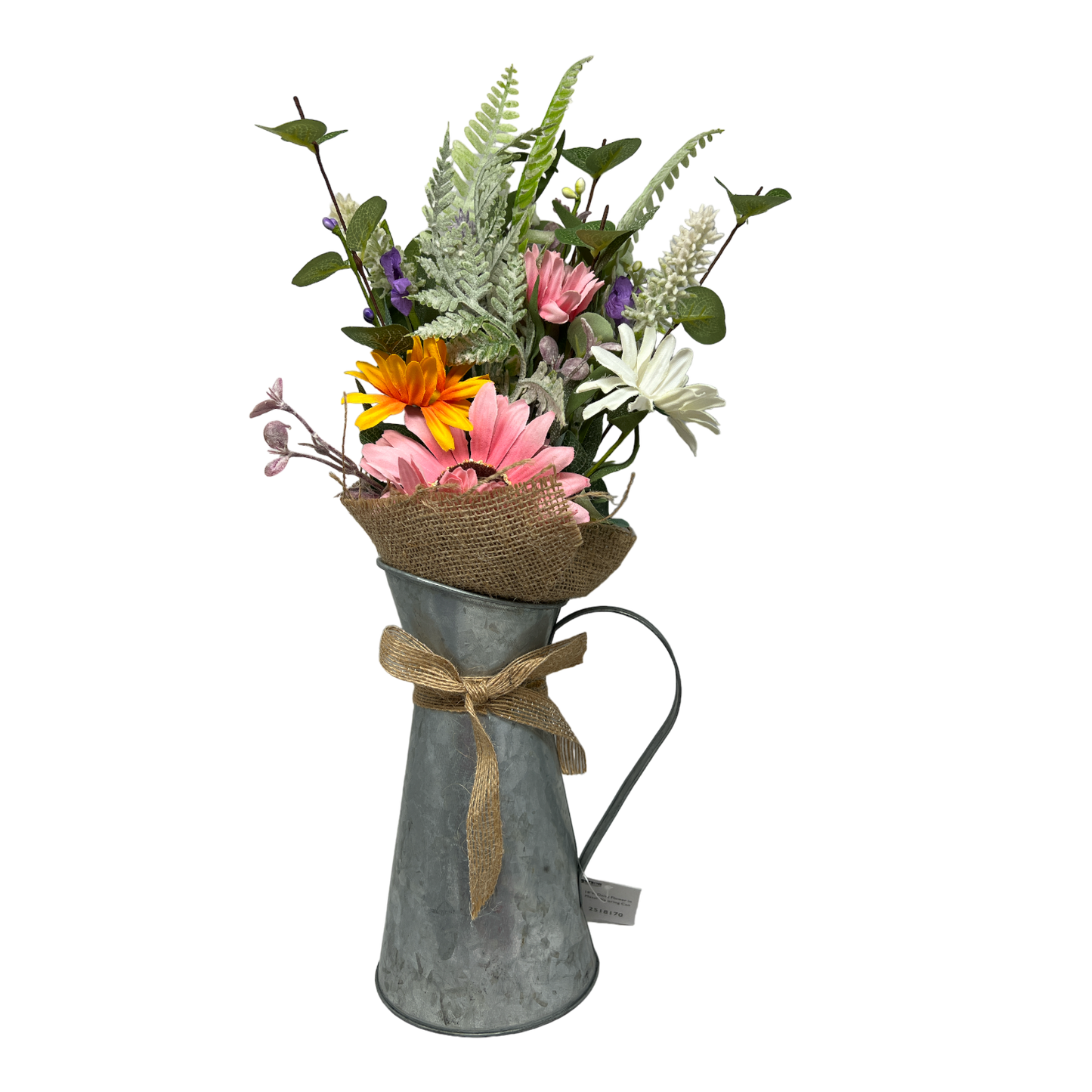Arrosoir en métal avec fleur de marguerite - 45,7 cm (18 pouces) -