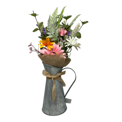 Arrosoir en métal avec fleur de marguerite - 45,7 cm (18 pouces) -