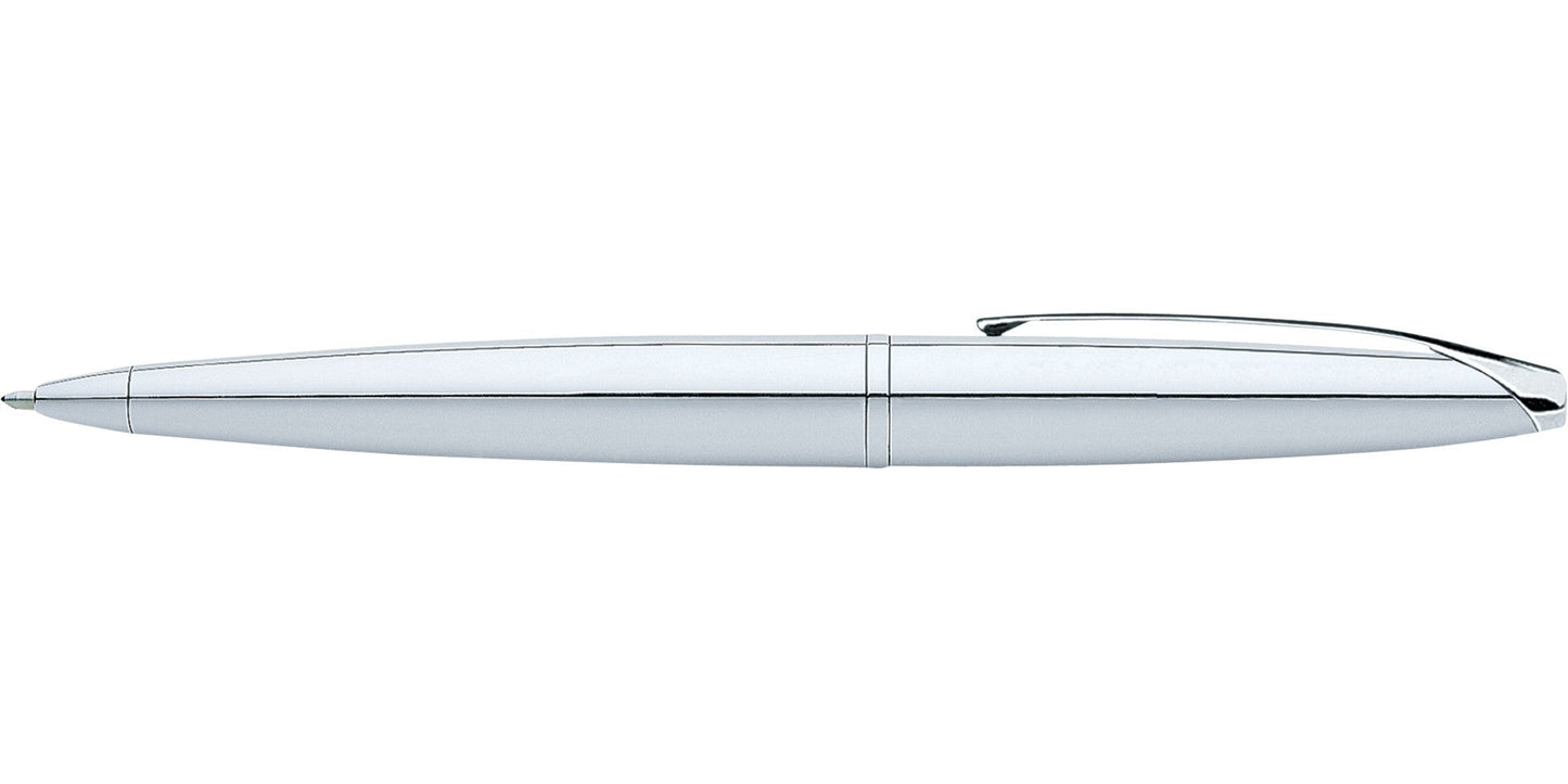 ATX Pure Chrome Ballpoint Pen by A.T. Cross, silver chrome finish with sleek clip on Tampa Home & Garden Store