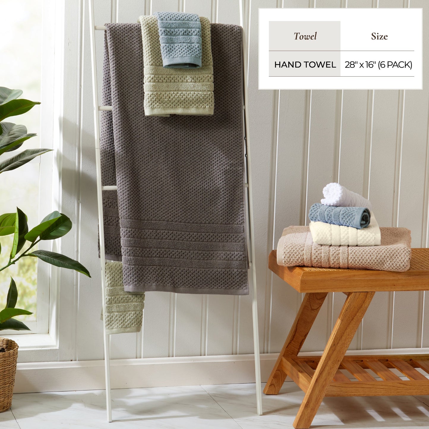 Premium Cotton Checkered Jacquard Towel for Bath