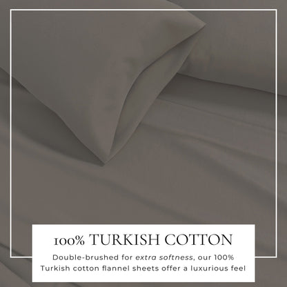 Soft and Natural Cotton Flannel Sheet Set
