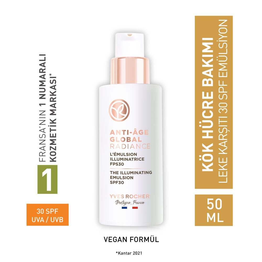 Face cream Beauty Care Bag Anti-Age Global Radiance SPF30 white bottle with pink pump 50 ml on Tampa Home & Garden Store