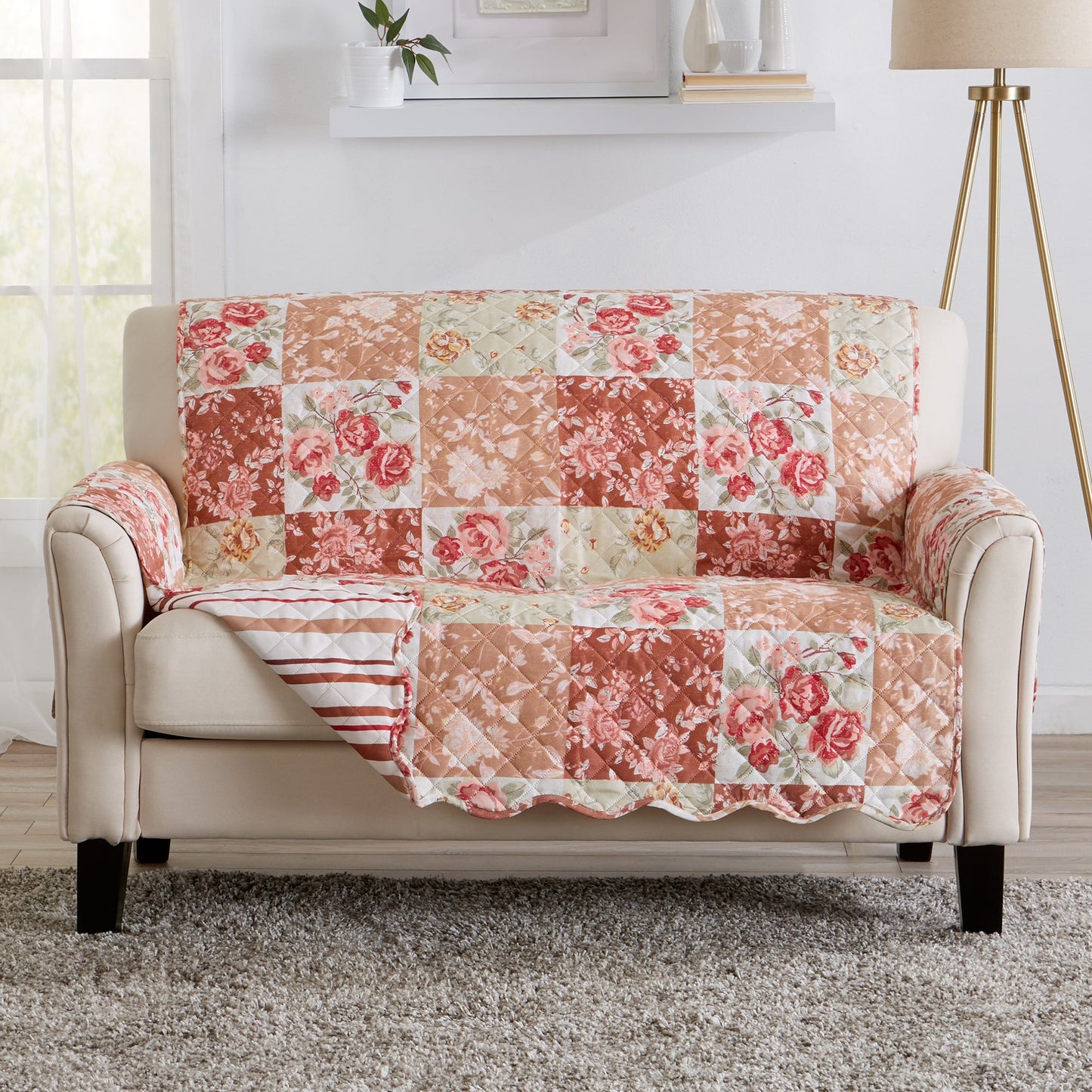 Stylish Floral Patchwork Cover and Protector