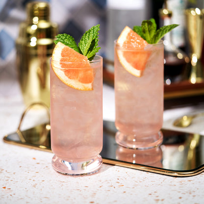 Mercury Crystal Highball Glasses Set of Two