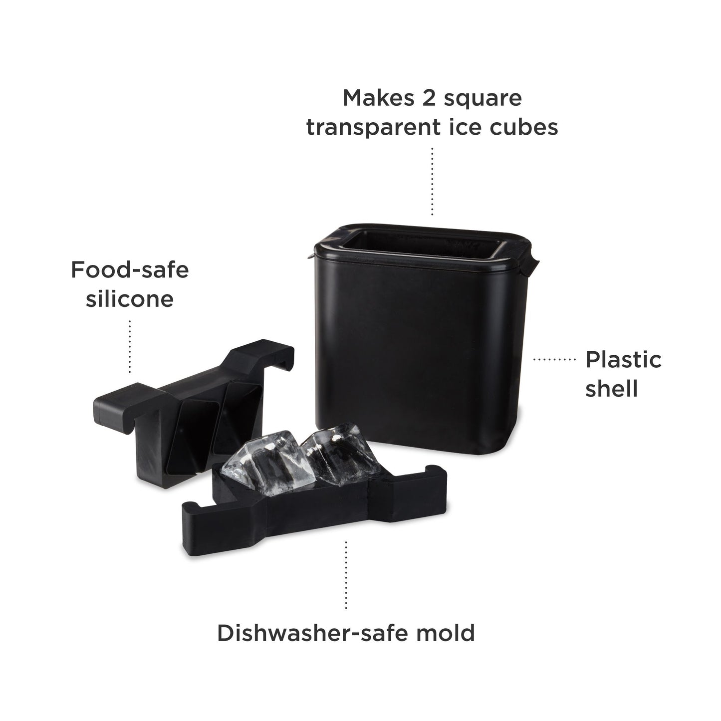 Slow Freeze Clear Glacier Ice and Cube Set