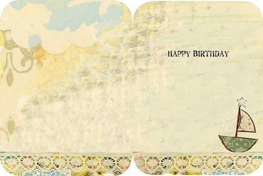 Birthday Card Endlessly Grateful boat motif on sustainable paper by Country Christmas Loft on Tampa Home & Garden Store