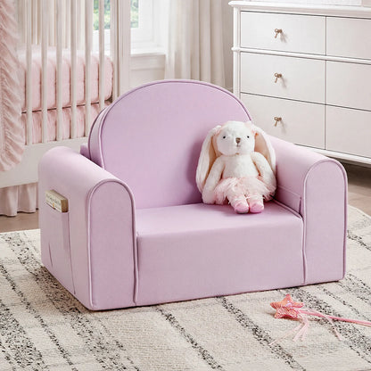 Tiny Land GentleSnug Kids Sofa Chair pastel lavender fabric with plush bunny Tiny Land INC on Tampa Home & Garden Store
