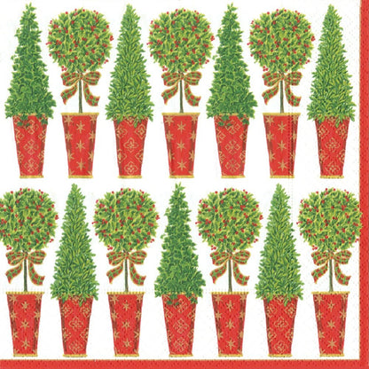 Serviette de table Topiary Stripe (Ivoire)