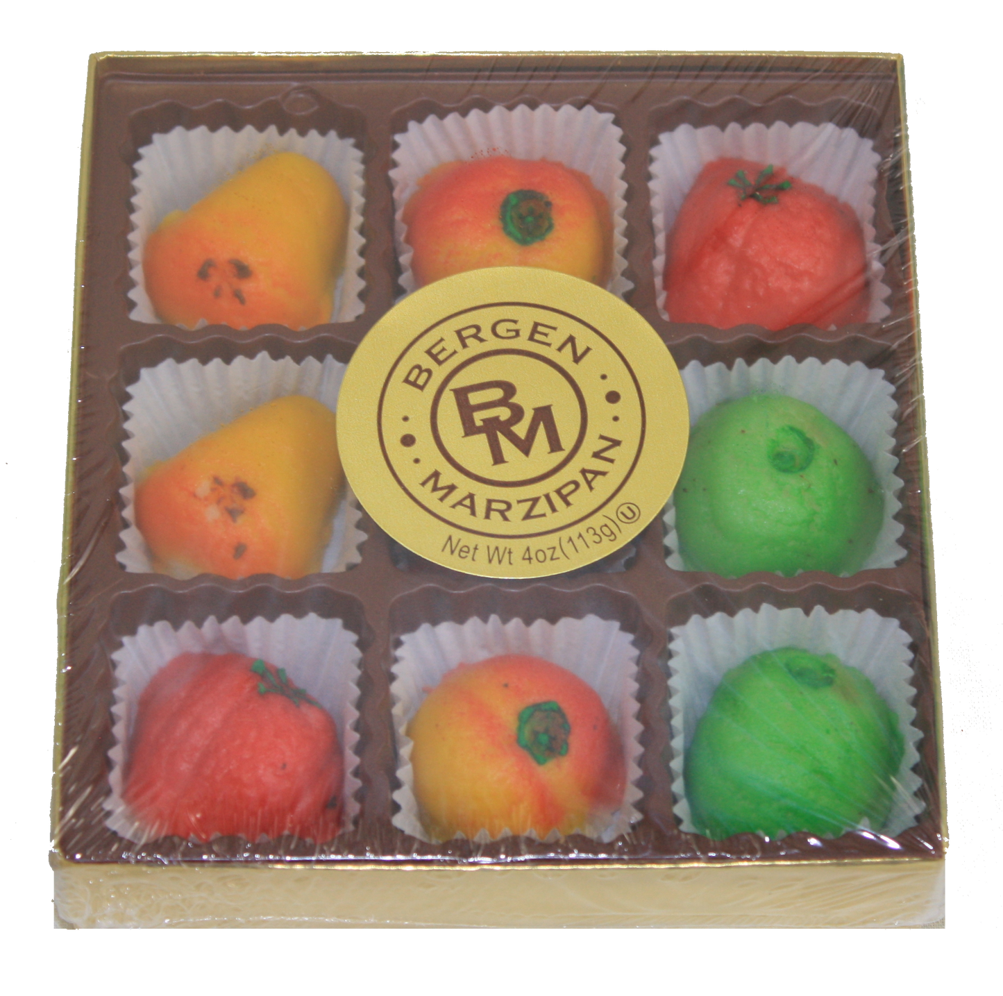 Coffret cadeau de fruits en pâte d'amande - 113 g