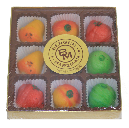 Coffret cadeau de fruits en pâte d'amande - 113 g