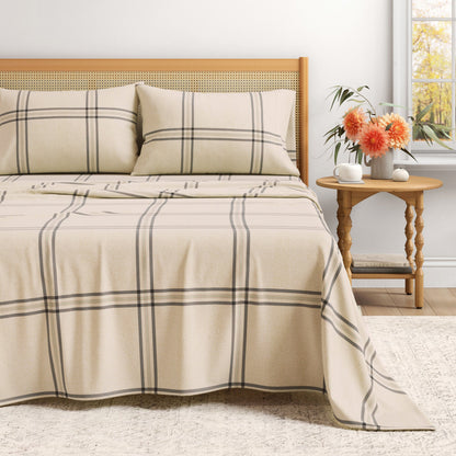 Turkish Cotton Flannel Sheet Set and Stripes
