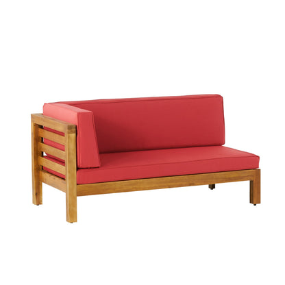 Oana Outdoor Wooden Sectional with the Cushions