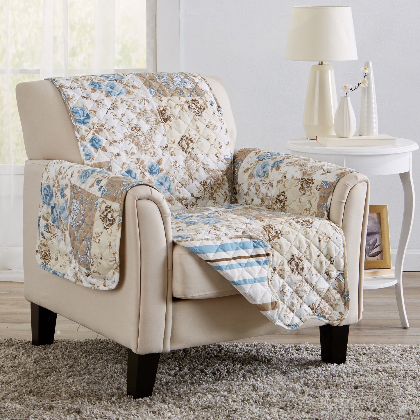 Stylish Floral Patchwork Cover and Protector