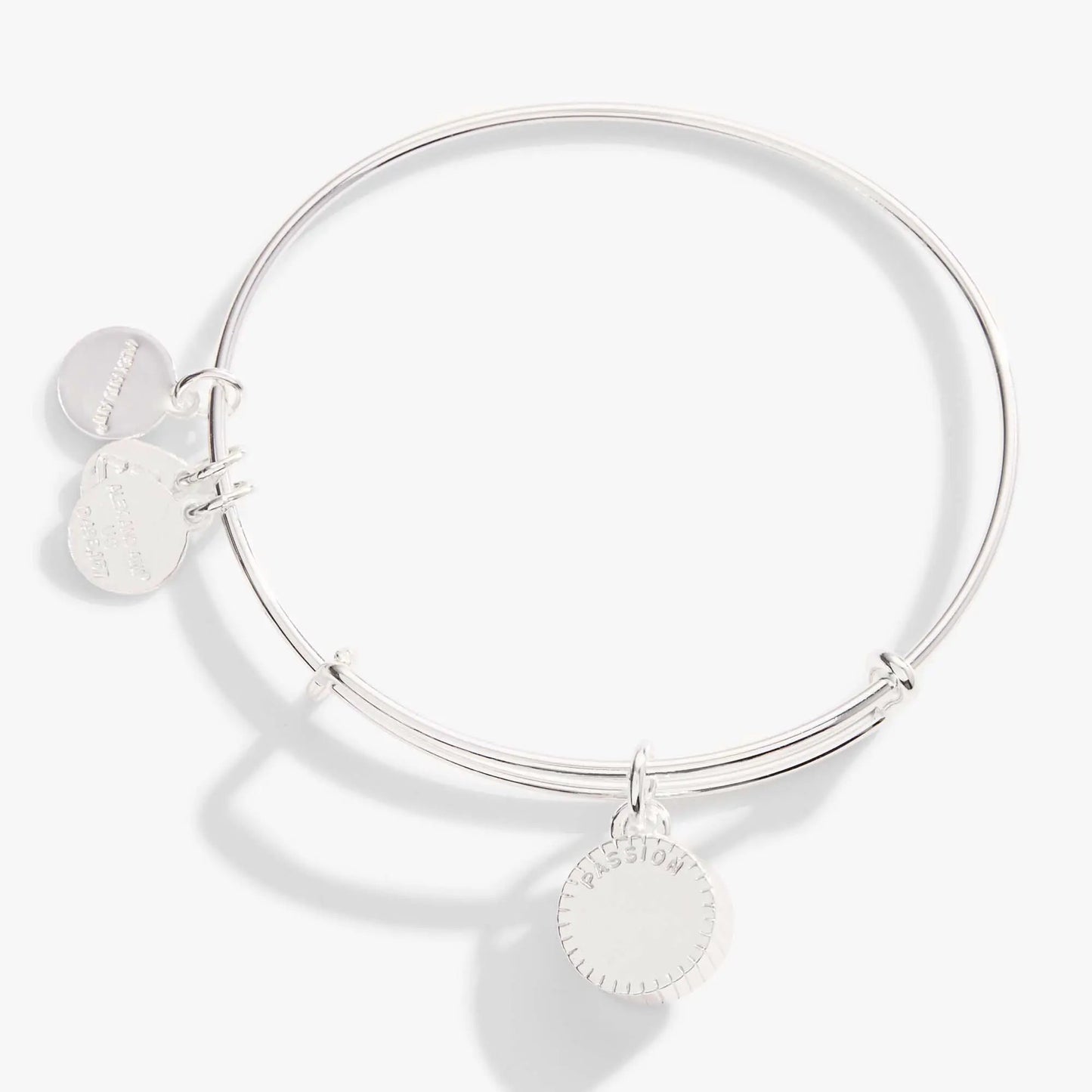 Radiant July Birthstone Charm Bangle Ruby