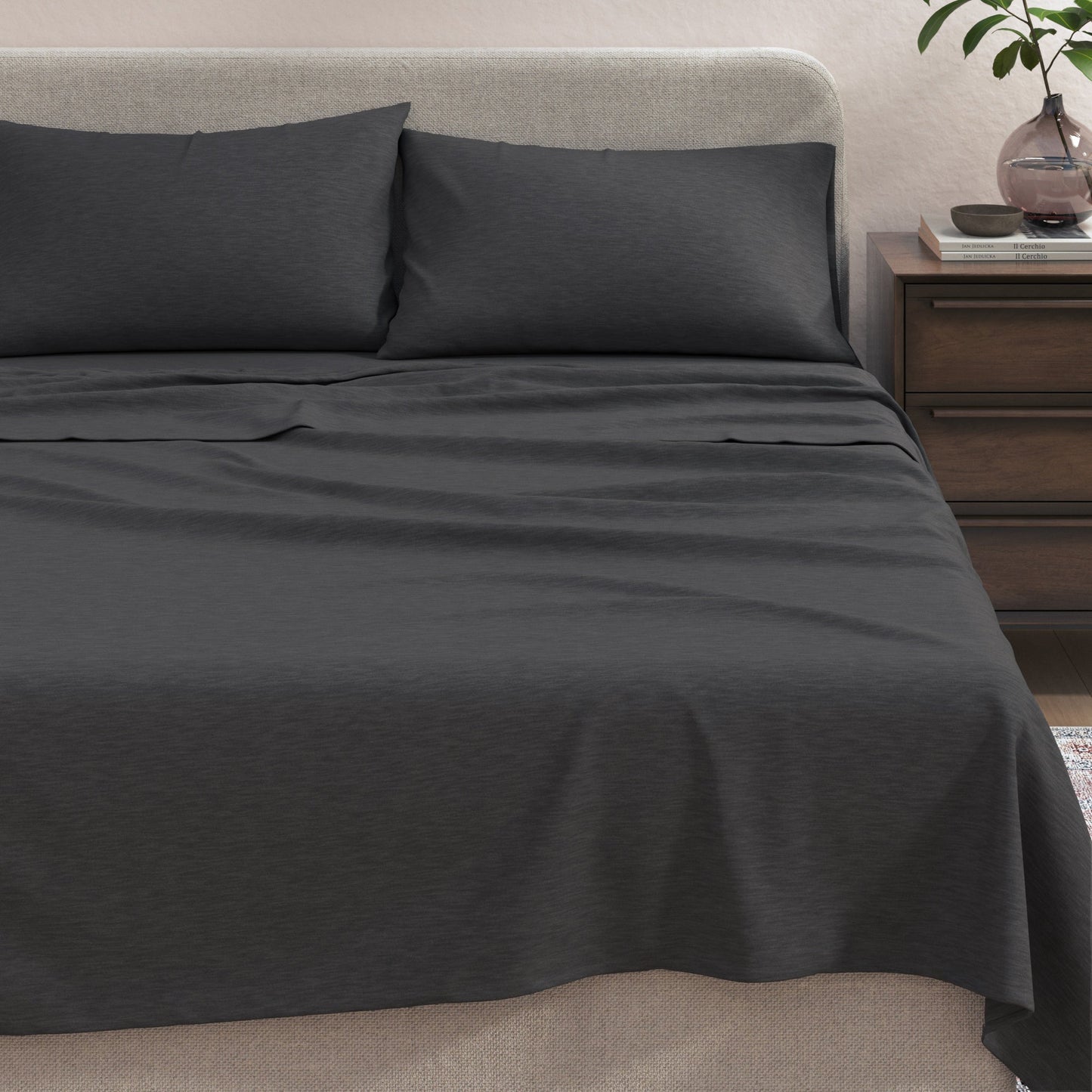 the Soft Organic Cotton Jersey Knit Bed Sheets