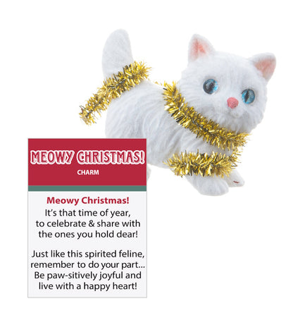Breloque Chat de Noël Miaou - Or