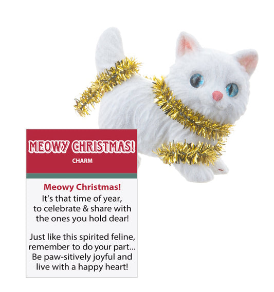 Breloque Chat de Noël Miaou - Or