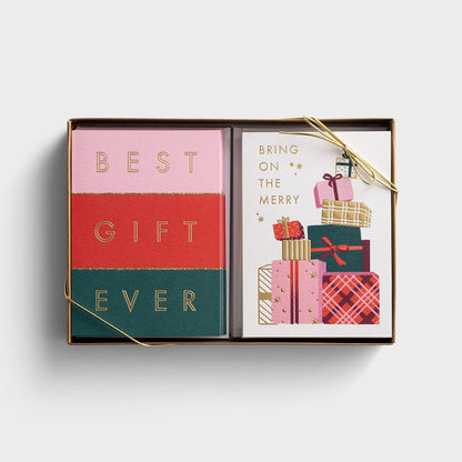 Candace Cameron Bure - Bring on The Merry/Paquete doble de tarjetas navideñas en caja