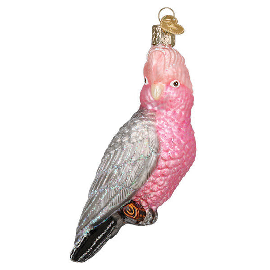 Rose-Breasted Cockatoo Glass Ornament - Tampa Home & Garden Store