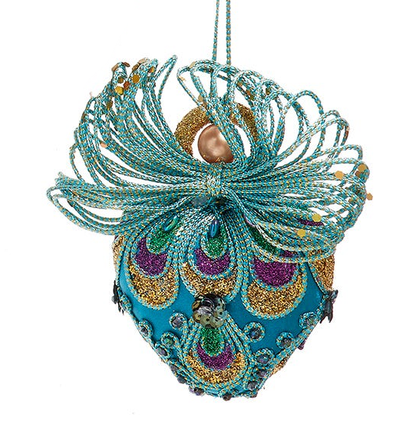 Adorno de hada de pavo real -