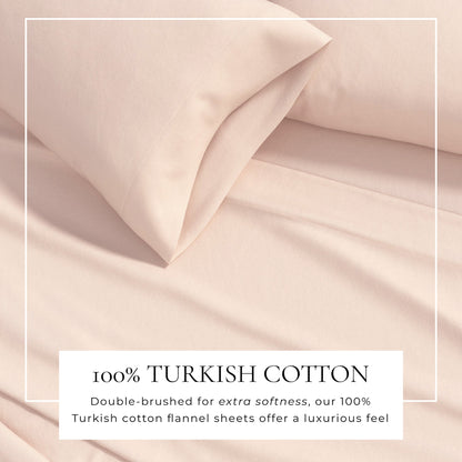 Soft and Natural Cotton Flannel Sheet Set