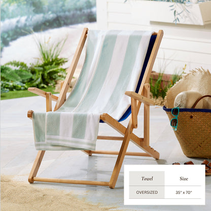 Striped Cabana Beach Towel and Soft Pastel Colors