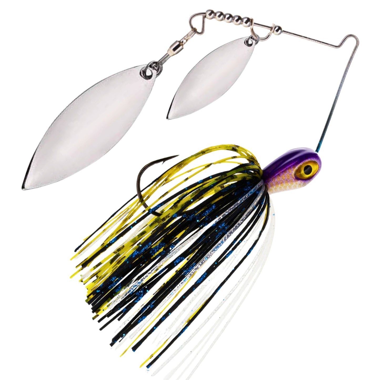Reaction Tackle Lead Double Willow Blade Spinnerbait Jigs (3-Pack) - New