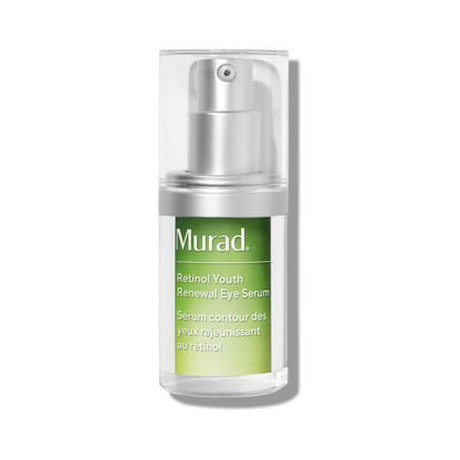 Murad Retinol Youth Renewal Eye Serum bottle with silver pump and green label on Tampa Home & Garden Store