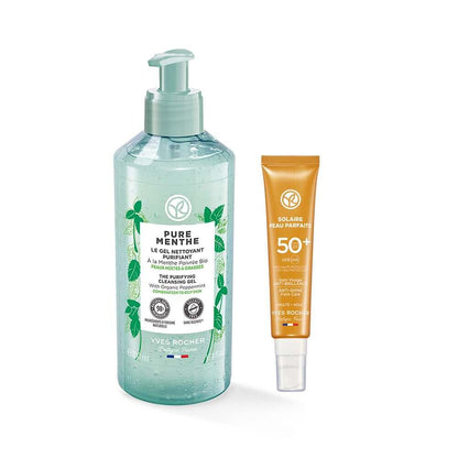 Karma Skincare Cleanser 2-item set: mintgreen bottle + SPF50+ orange tube Yves Rocher Tampa Store on Tampa Home & Garden Store