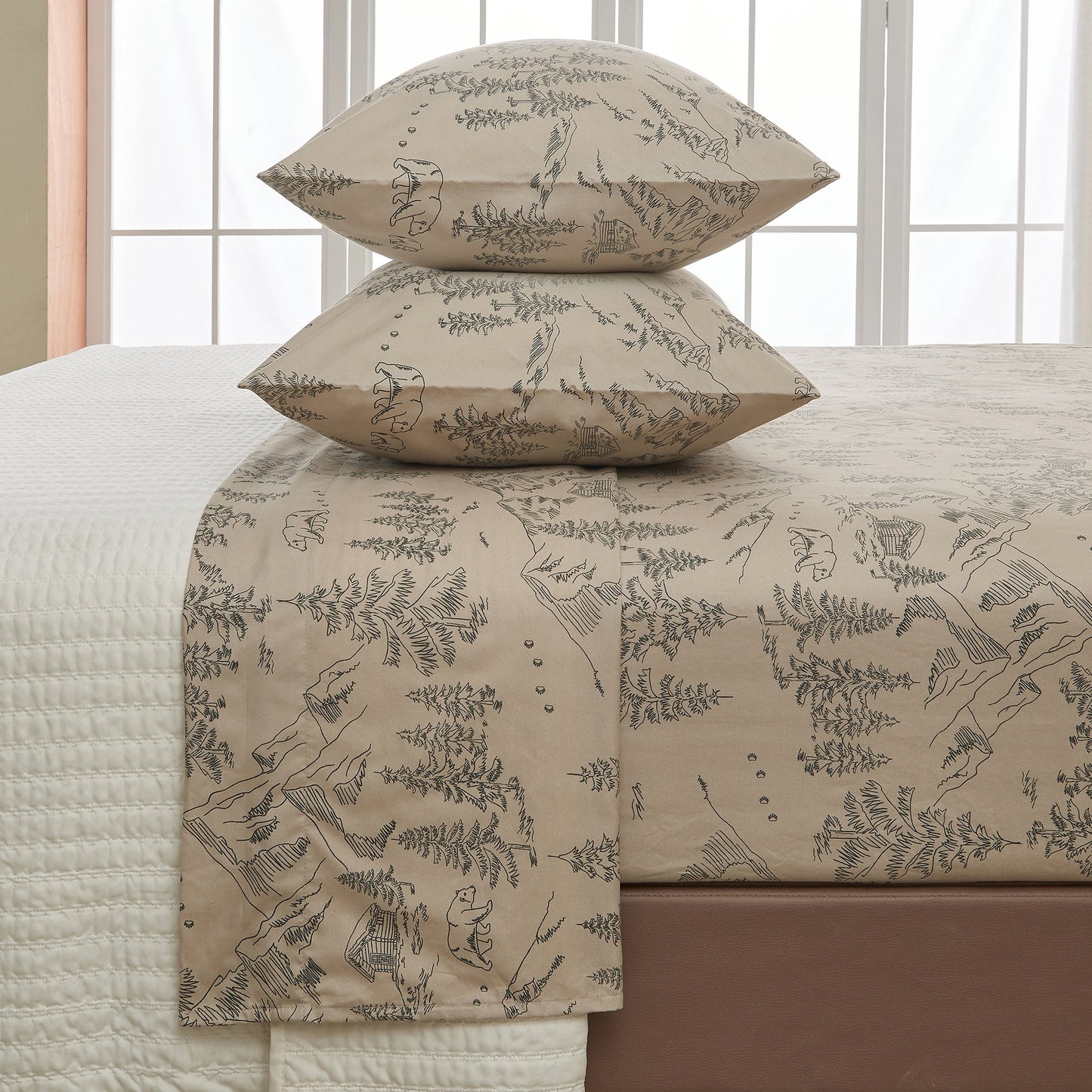 Lodge Printed Sheet Set and the Rustic Print