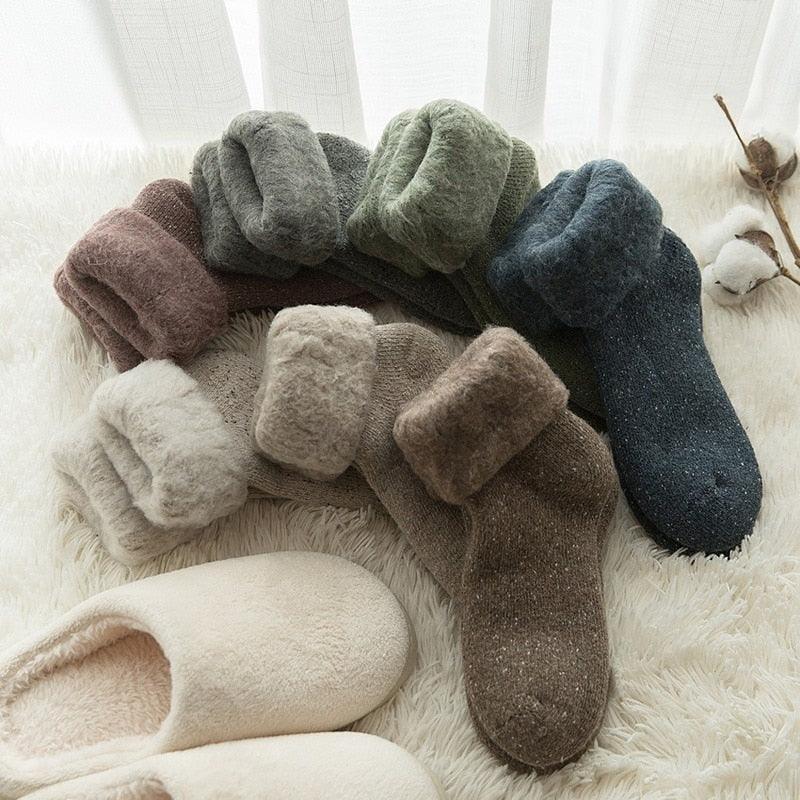 Kawaii merino wool crew socks by Stevvex in assorted colors for men and women on Tampa Home & Garden Store