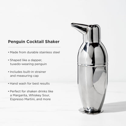 Stainless Steel Penguin Cocktail Shaker and Gifts