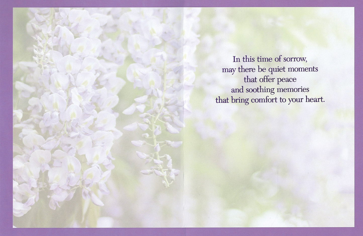 Carte de condoléances Floral Comfort