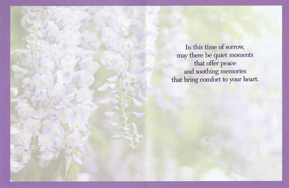 Carte de condoléances Floral Comfort