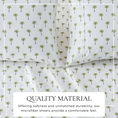 Lightweight Coastal Printed Sheet Set and Covers