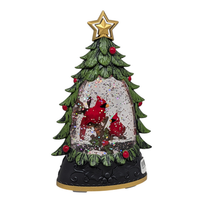 Árbol iluminado Shimmer - 6 pulgadas - Cardenal
