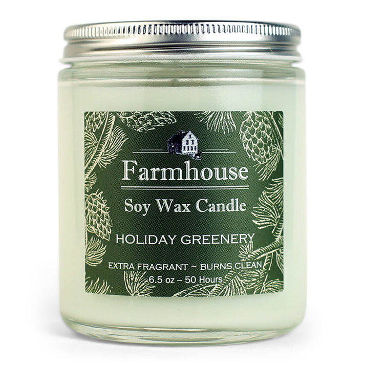 Bougie de soja Sweet Grass Farm 6,5 onces - Vert des Fêtes