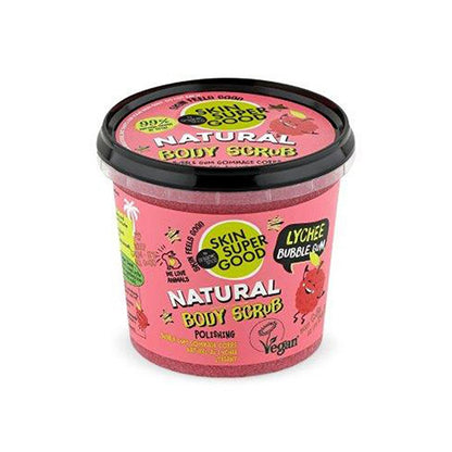 Lychee & Bubble Gum Body Scrub pink tub natural exfoliant 12.18 oz on Tampa Home & Garden Store