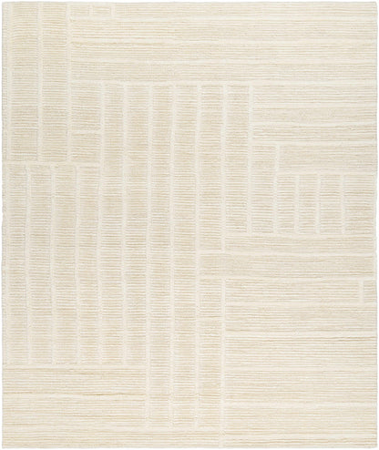 Kelburn Area Rug by Boutique Rugs, cream textured geometric weave on Tampa Home & Garden Store