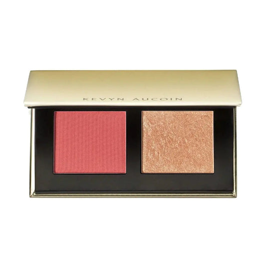Kevyn Aucoin The Art of Blush & Glow 2pan blush & highlighter compact with pink and champagne on Tampa Home & Garden Store