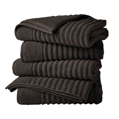 Luxury Combed Cotton and Ribbed Bath Towels