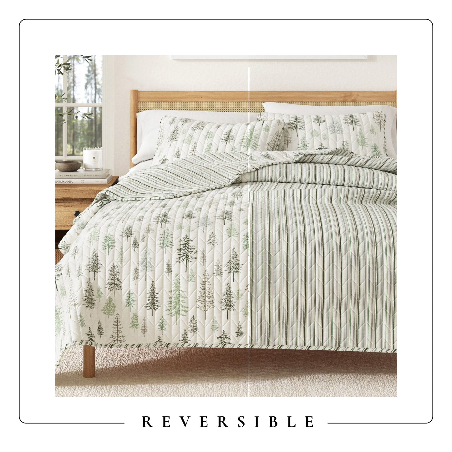 The Lodge Truckee and Evergreen Quilt Set