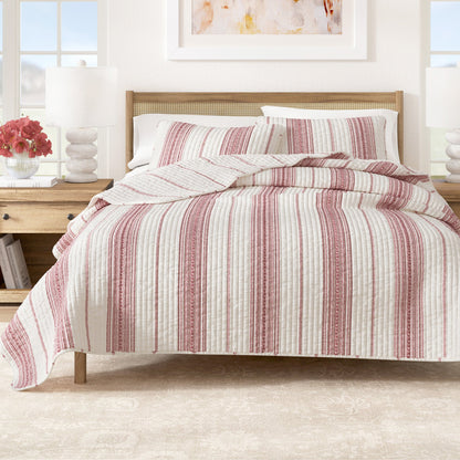 The Classic Reversible Stripe Farmhouse Quilt