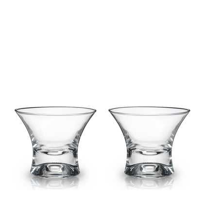 Stemless Crystal Manhattan Glasses Set of Two