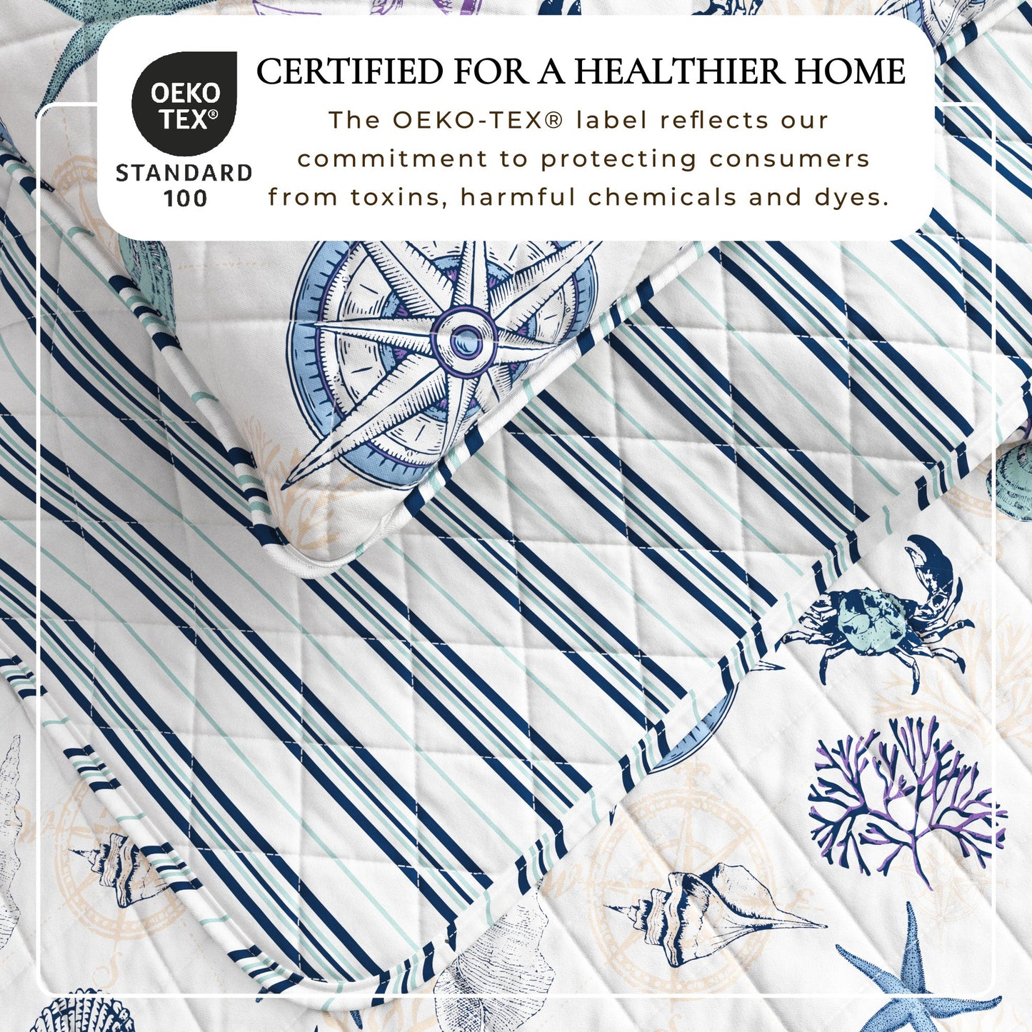 Azure Soft Blue and Lightweight Quilt Set