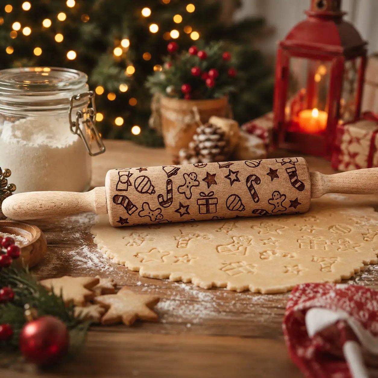 Christmas Rolling Pin Set In 10 Styles Varieties