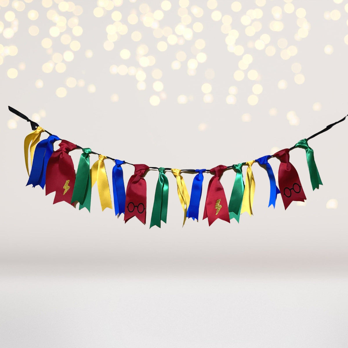 Wizard Academy Teepee Play Set ribbon garland with colorful fabric flags for pretend play decor on Tampa Home & Garden Store