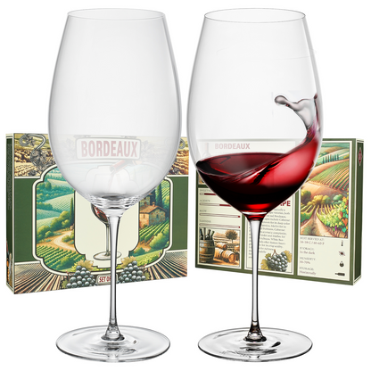 Classica Bordeaux Stemmed Wine Glass Set of Two