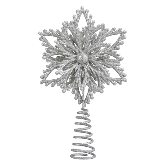 Mini décoration de sapin en forme de flocon de neige